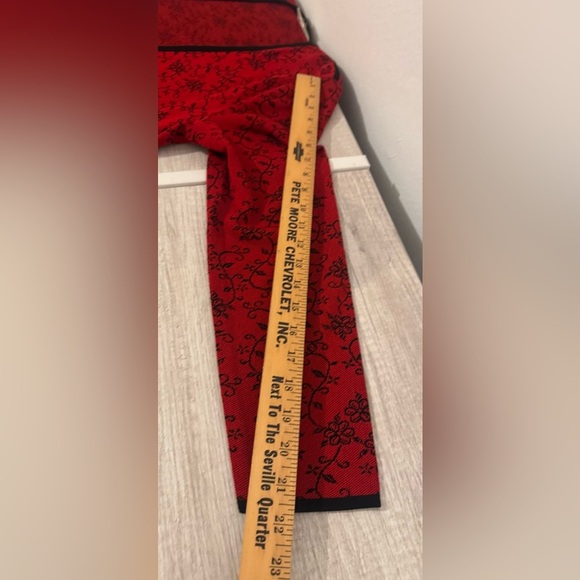 Exclusively Misook Open Front Longline Knit Cardigan Floral Career Luxe Large - Picture 8 of 10